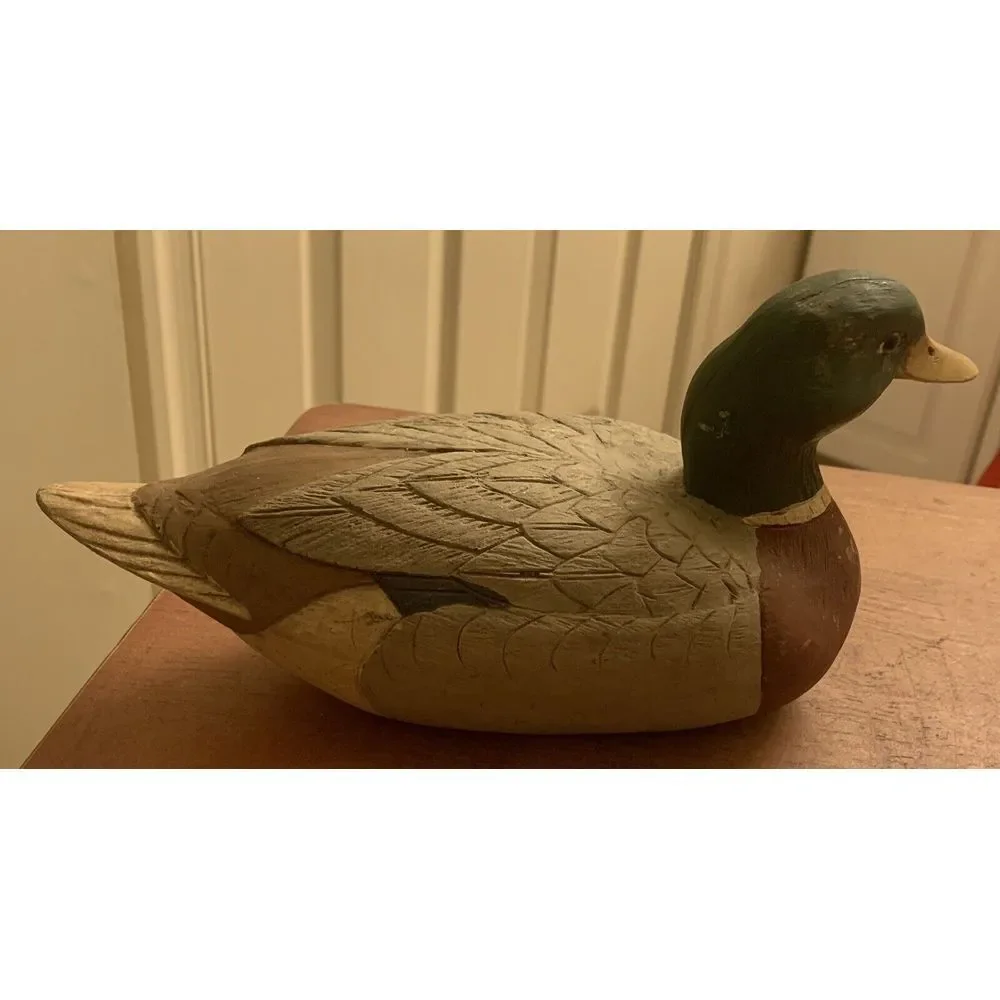 C‎ Williams Signed Resin Drake Mallard Duck Decoy.
